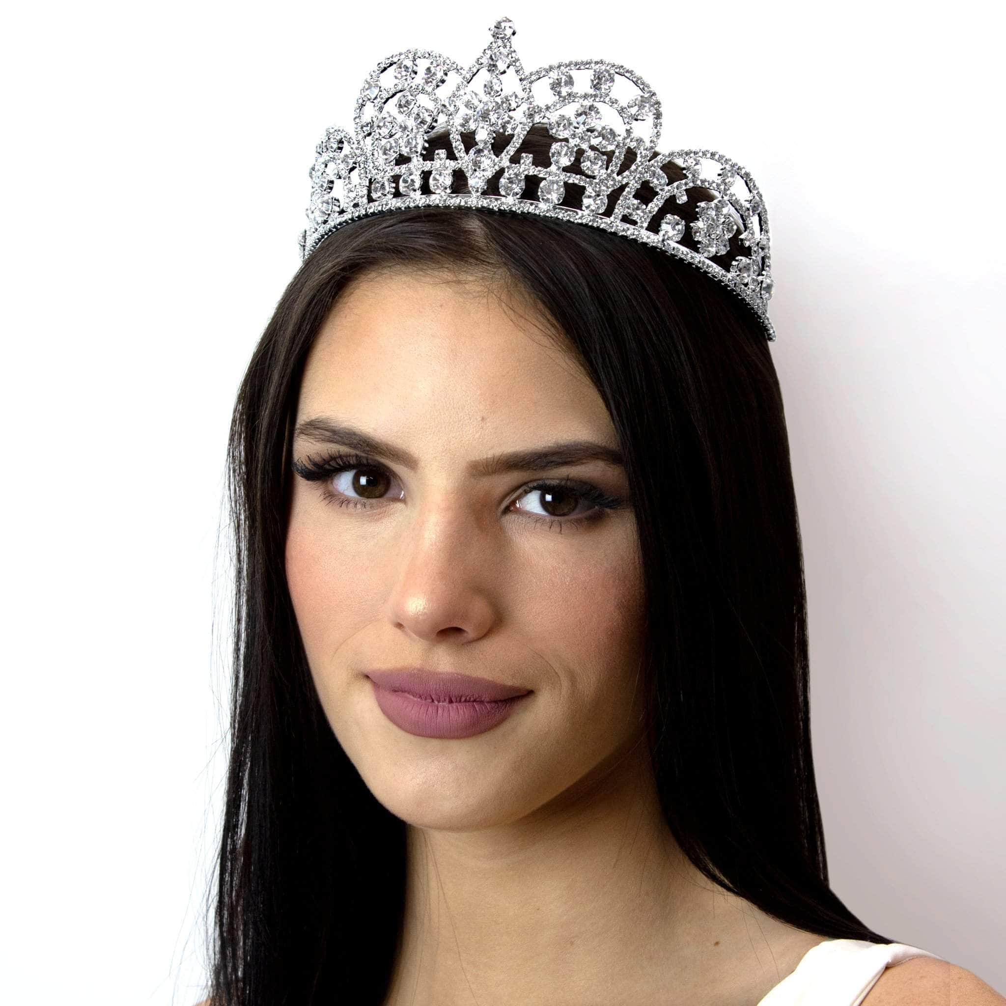 #12504 Small Butterfly Cluster Tiara - Flat Base - 2.75" Tall (Limited Supply) - Image 3