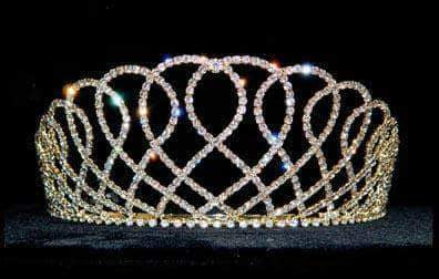 #12741G - Elizabethian Lace Tiara - Gold Plated