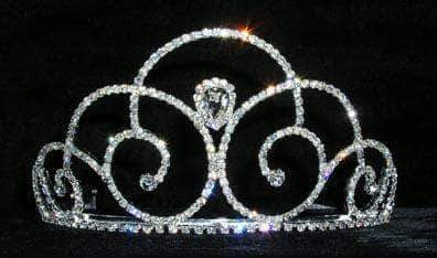 #14035 - Pear Down Swirl Tiara