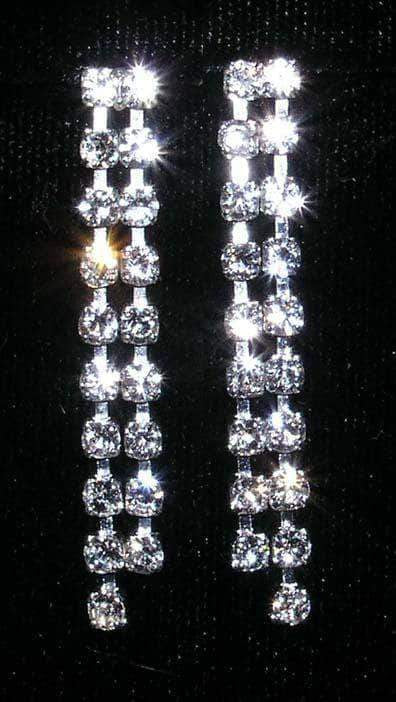#14176 - Straight 2 Row Dangle Earring (Limited Supply)