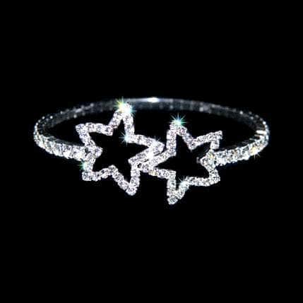 #15638 - Open Star Single Coil Bracelet