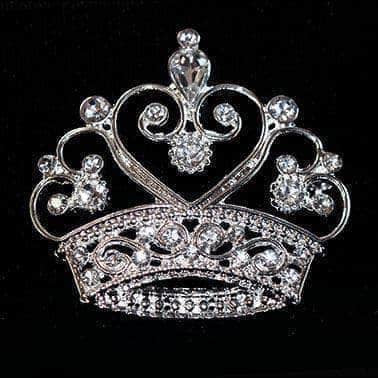 #16124 - Triple Heart Crown Pin