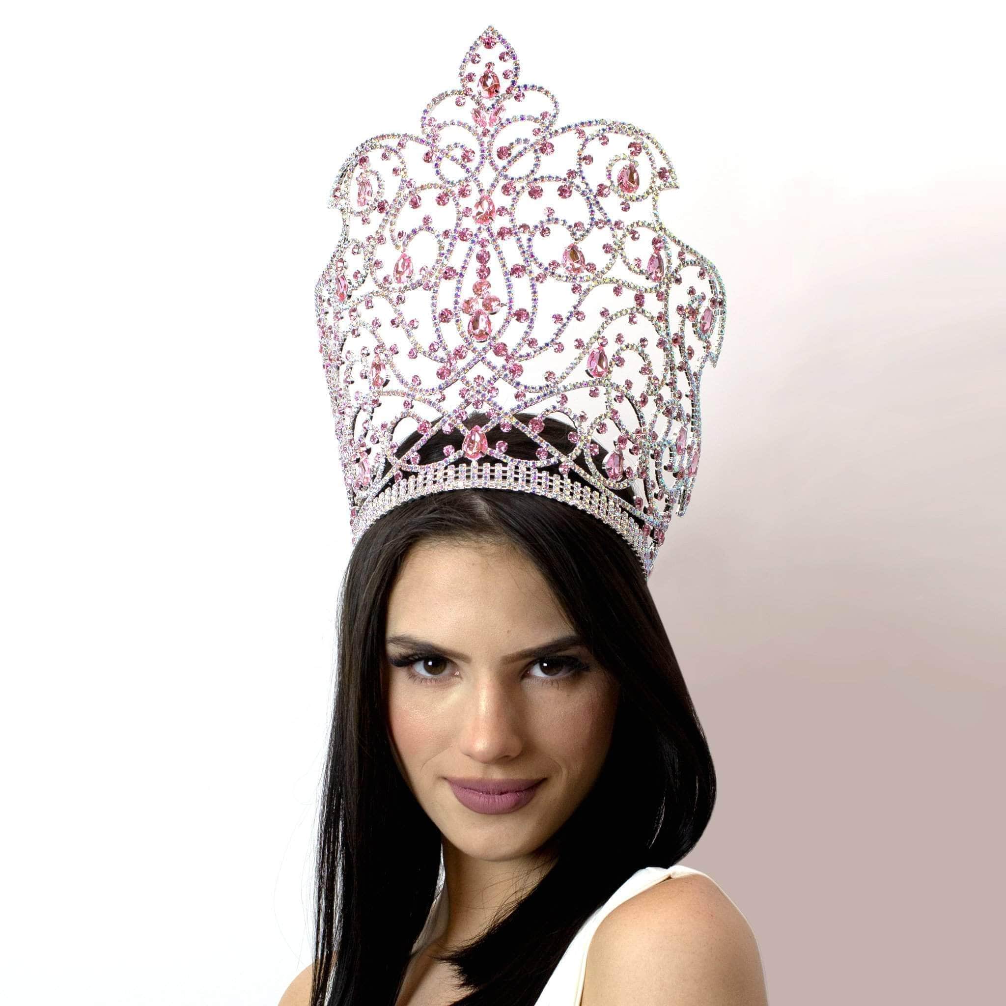 #16178 - Caped Crown Light Rose and AB - 10" - Image 2
