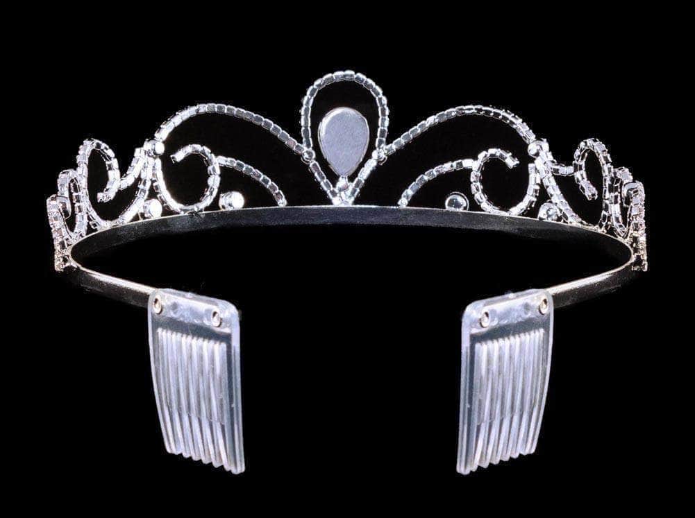 #16240 - Royal Scroll Tiara with Combs - Image 3