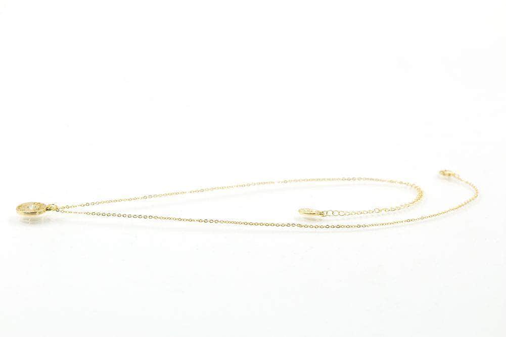 #16430G - Weiss Initial Necklace Available in Any Letter of the Alphabet - Adjustable from 18"-21" - Image 4