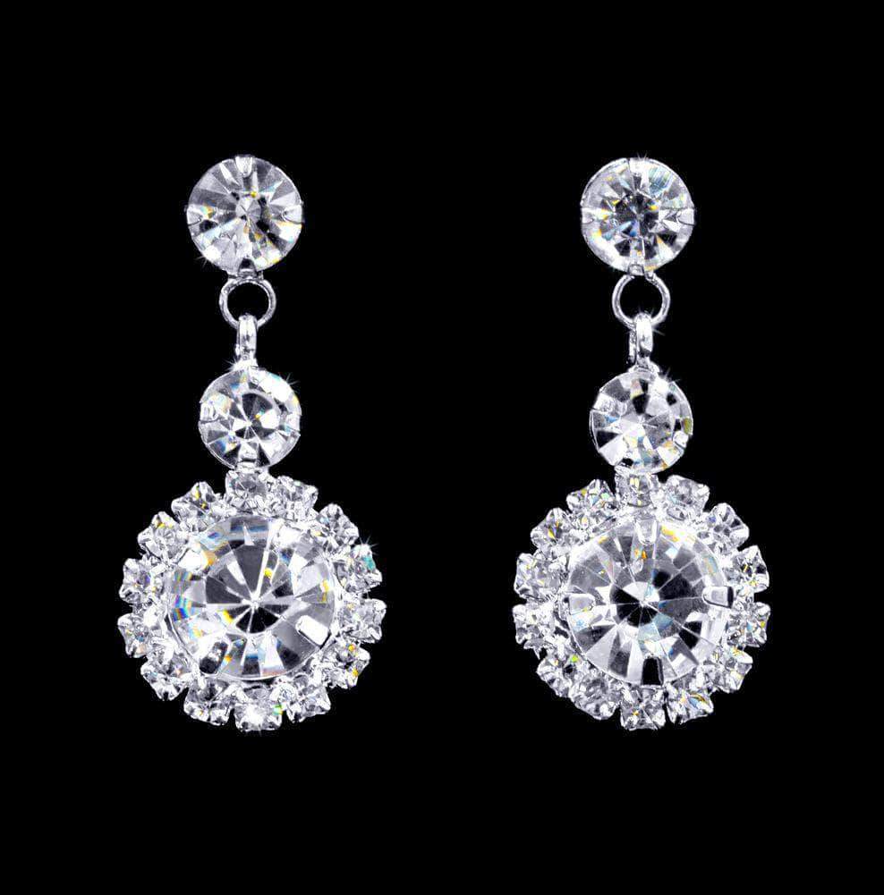 #16906 - Rosette Dangle Earrings