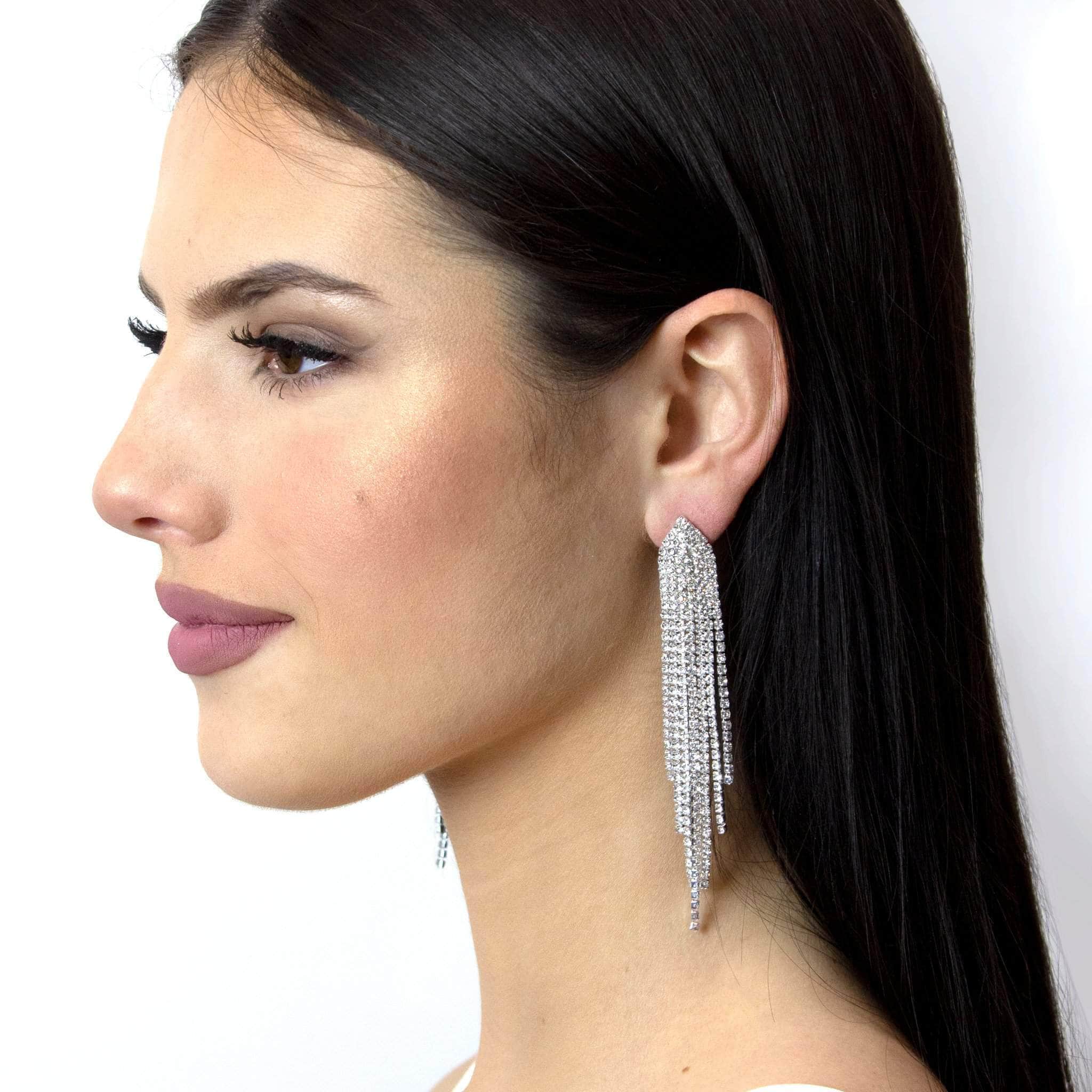 #17066 - Squid Fringe Earrings - 4" - Image 3