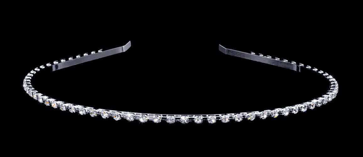 #6548 - Single Row Rhinestone Headband - Image 3